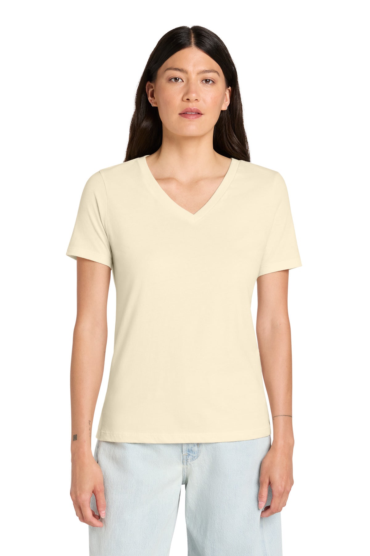 BELLA+CANVAS ® Women's Relaxed Jersey Short Sleeve V-Neck Tee. BC6405