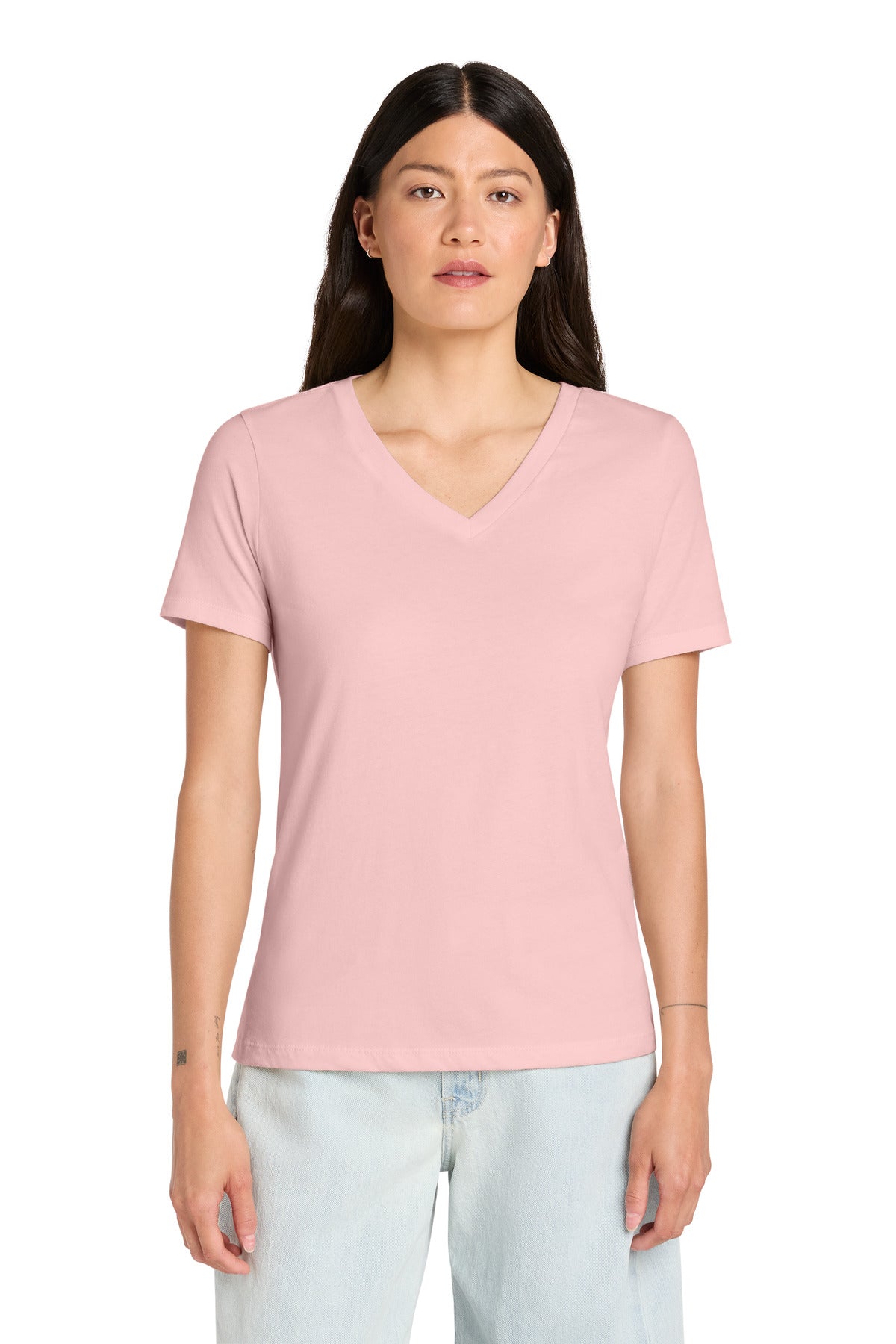 BELLA+CANVAS ® Women's Relaxed Jersey Short Sleeve V-Neck Tee. BC6405
