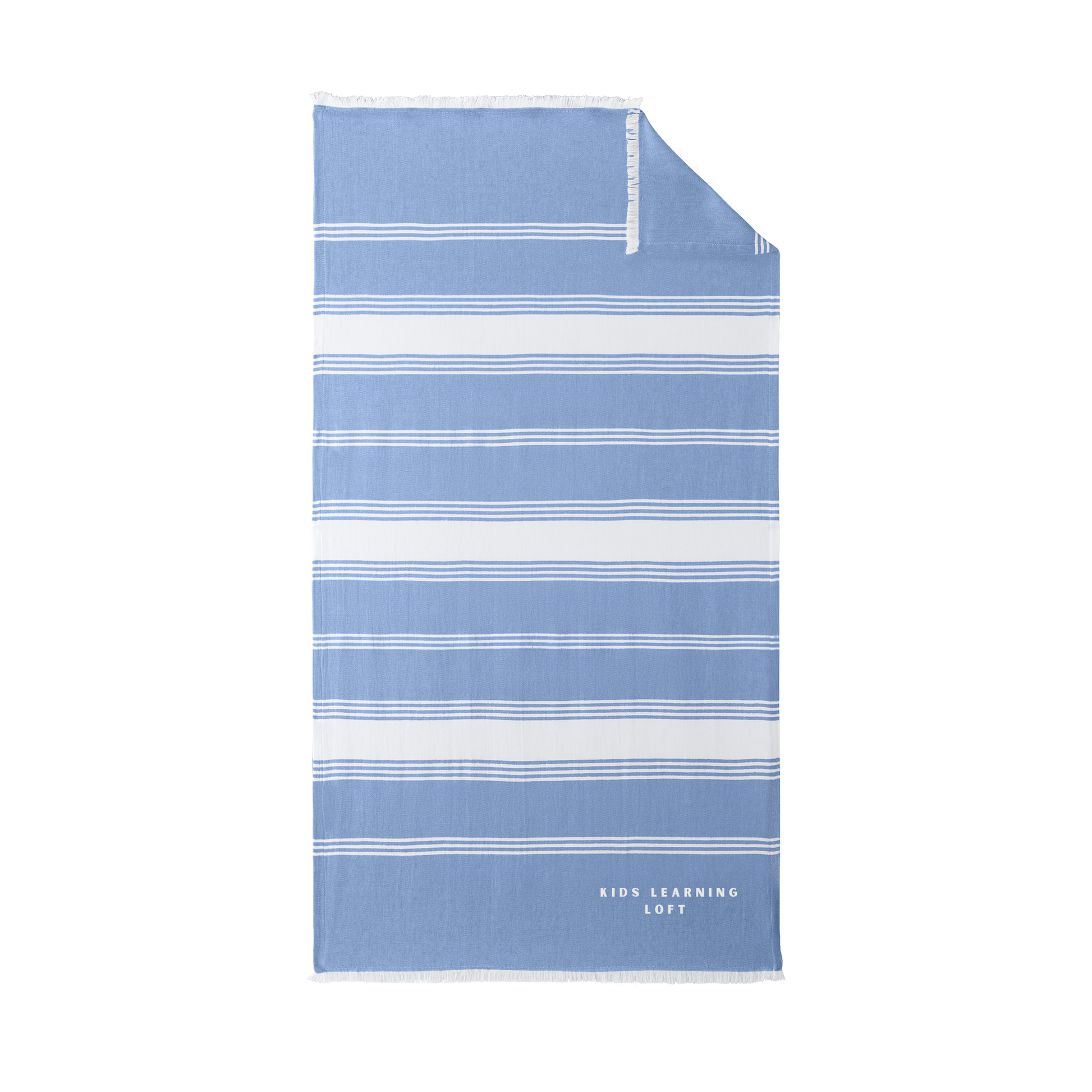 kidslearningloft-port-authority-beach-throw-embroidery-bottomright-BP91-strongbluewhite-flat-front