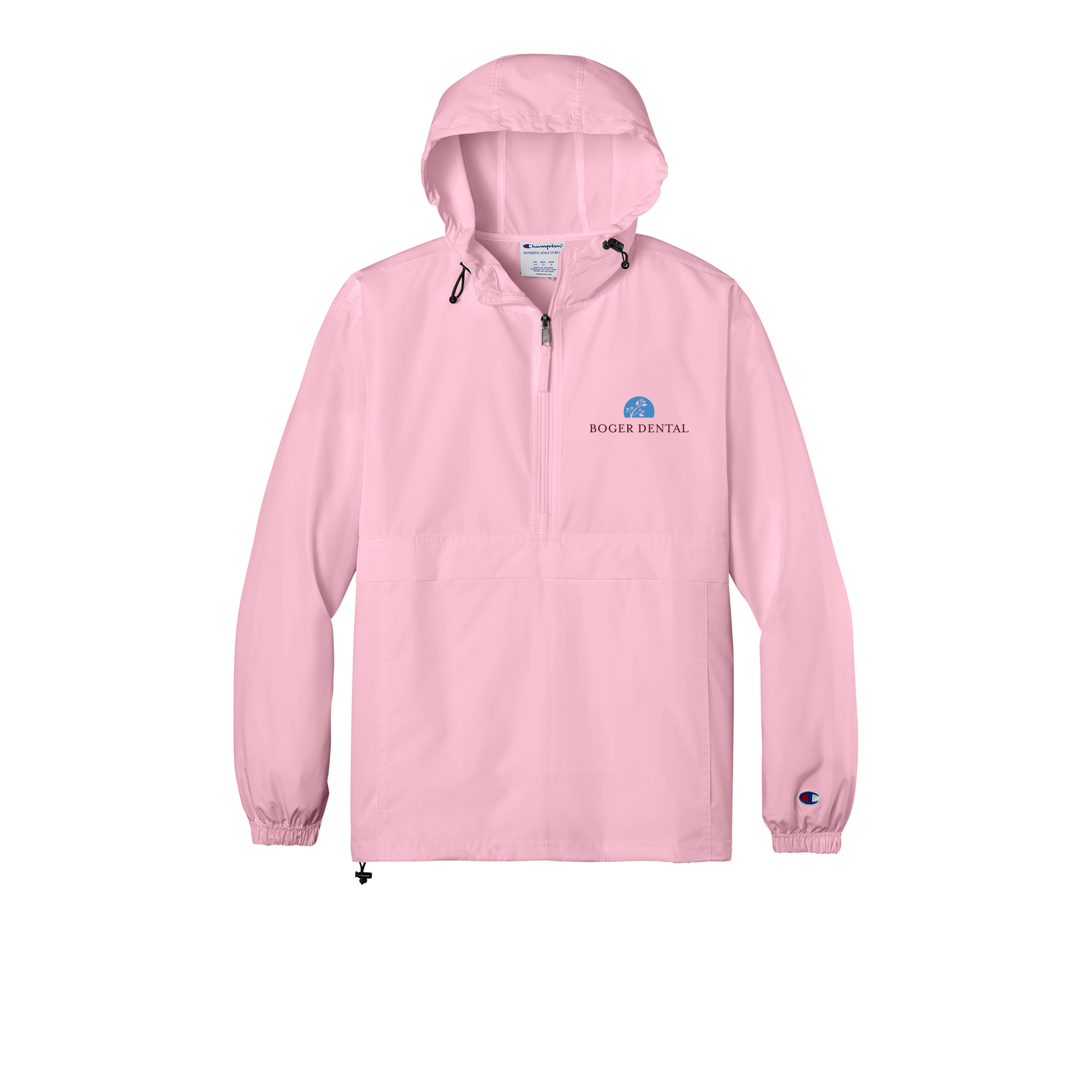 boger-dental-champion-packable-jacket-embroidery-leftchest-CO200-pinkcandy-flat-front