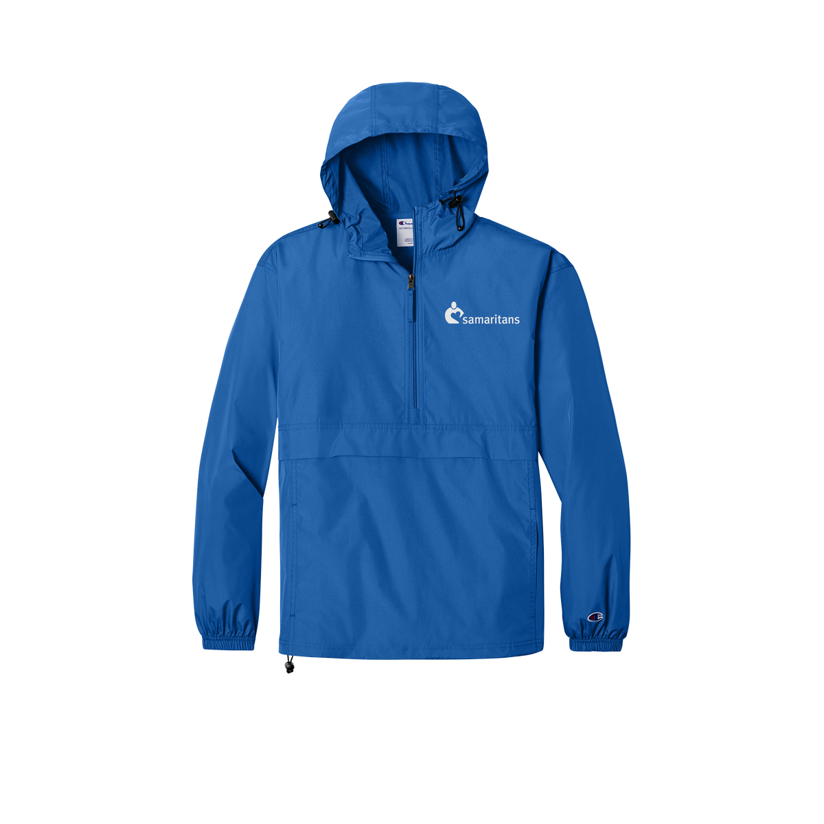 samaritans-champion-packable-jacket-embroidery-leftchest-CO200-royalblue-flat-front