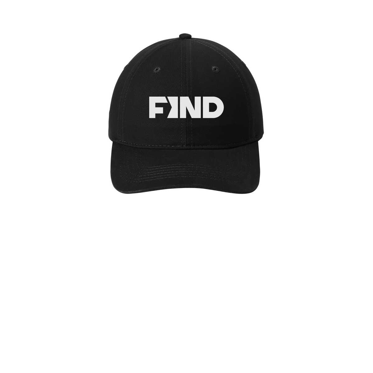 findrealestate-low-profile-dad-cap-embroidery-capfront-CP77-black-flat-front