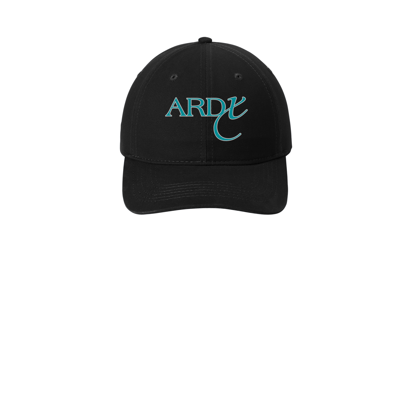 ardx-low-profile-dad-cap-embroidery-capfront-CP77-black-flat-front