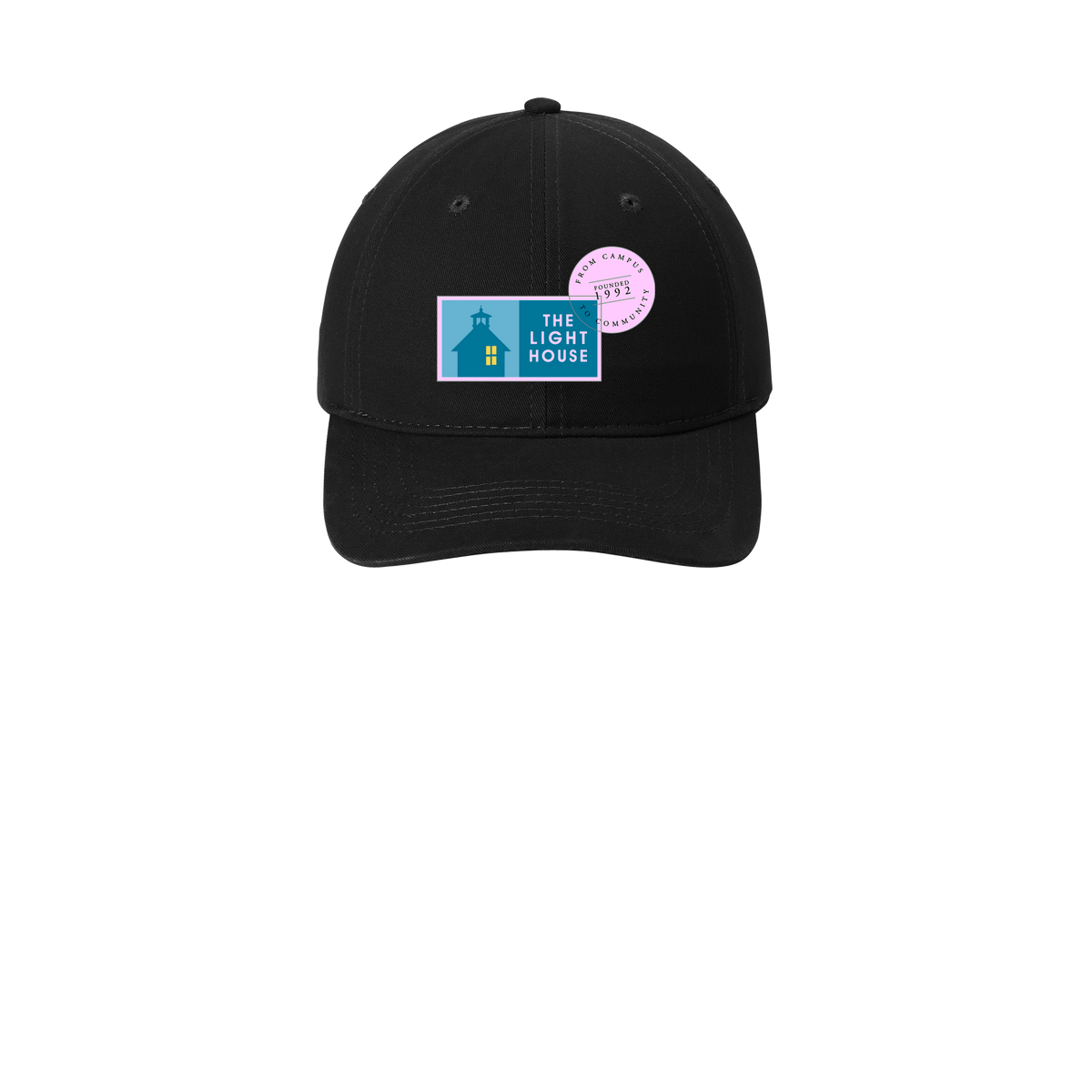 lhcampus-low-profile-dad-cap-embroidery-capfront-CP77-black-flat-front