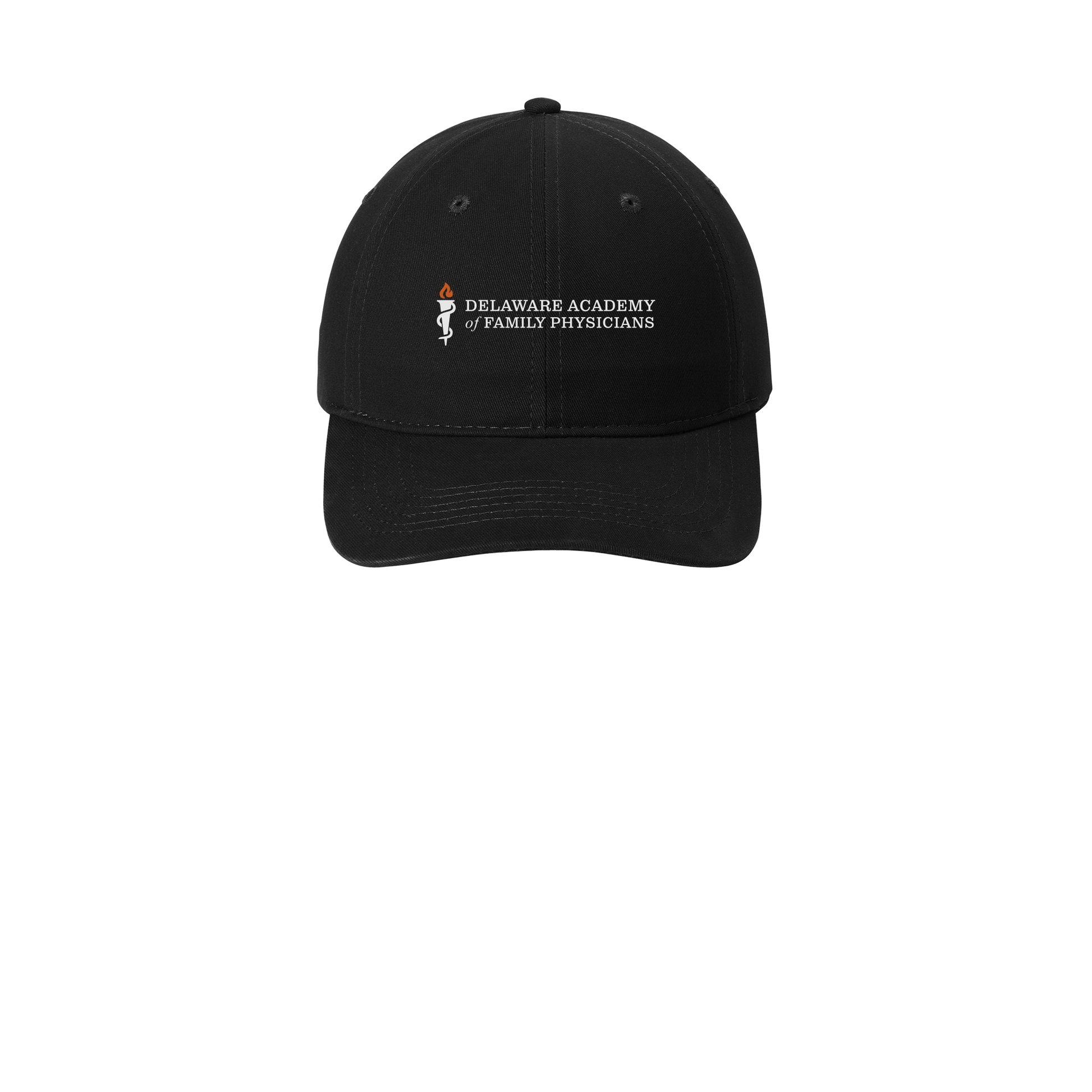 delfamdoc-low-profile-dad-cap-embroidery-capfront-CP77-black-flat-front