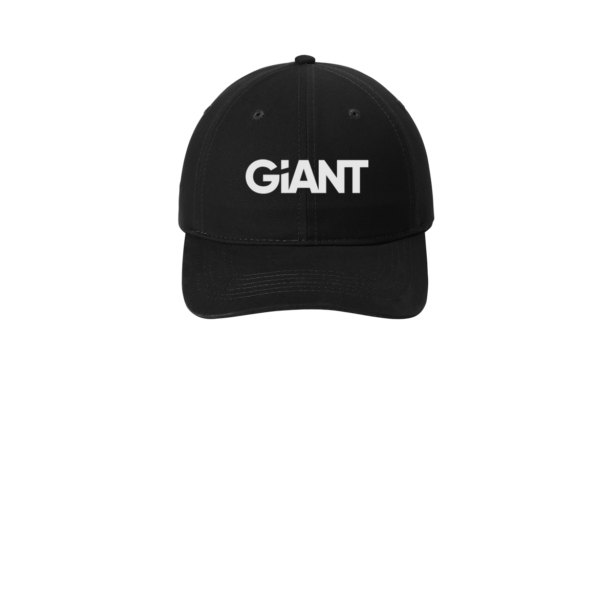 giantworldwide-low-profile-dad-cap-embroidery-capfront-CP77-black-flat-front