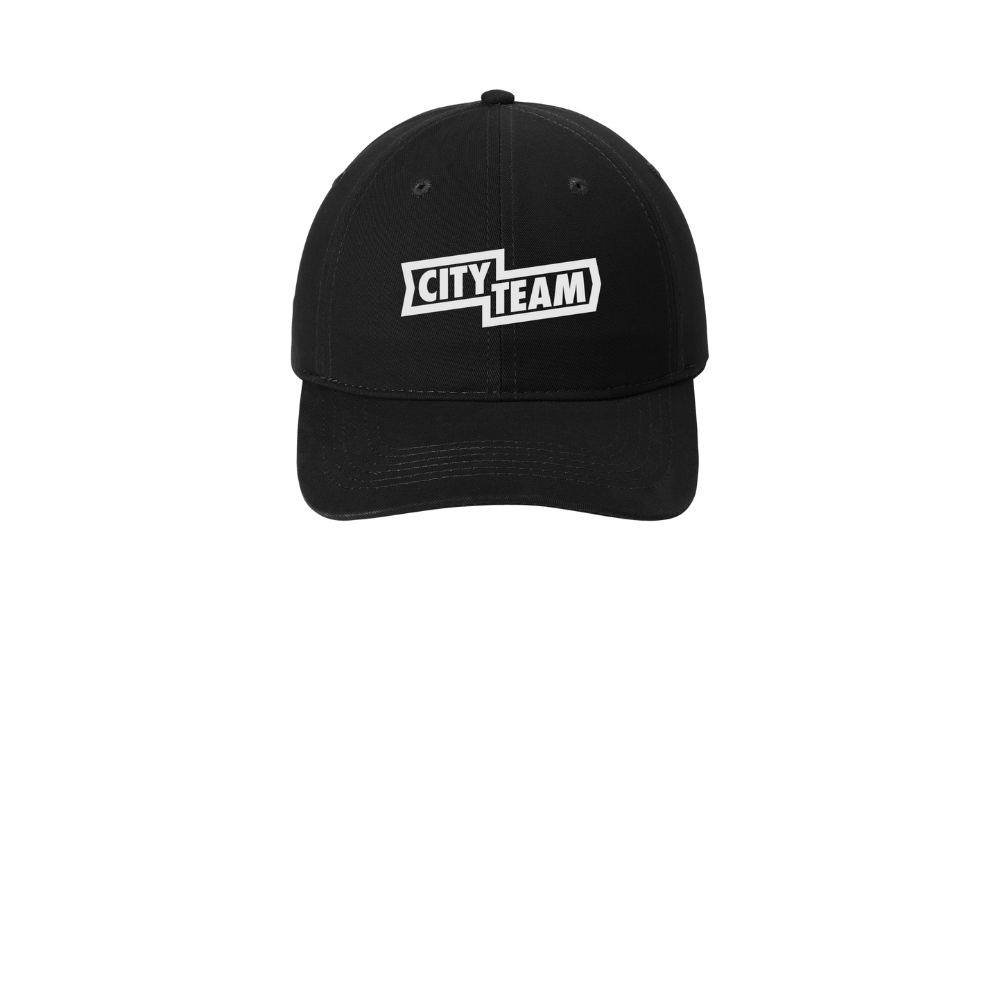 cityteam-low-profile-dad-cap-embroidery-capfront-CP77-black-flat-front