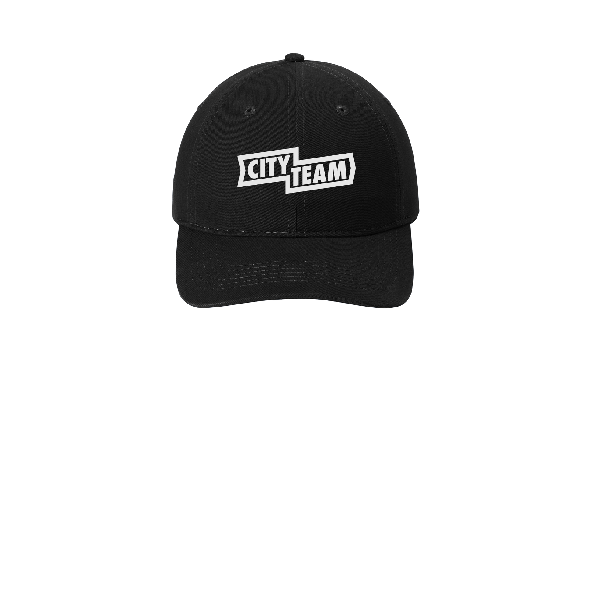 cityteam-low-profile-dad-cap-embroidery-capfront-CP77-black-flat-front