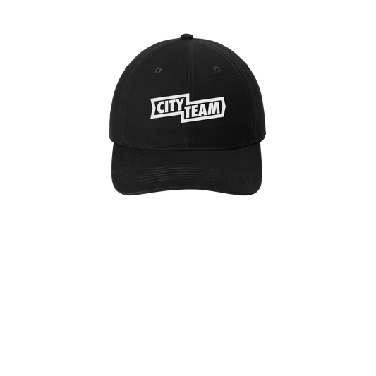 cityteam-low-profile-dad-cap-embroidery-capfront-CP77-black-flat-front