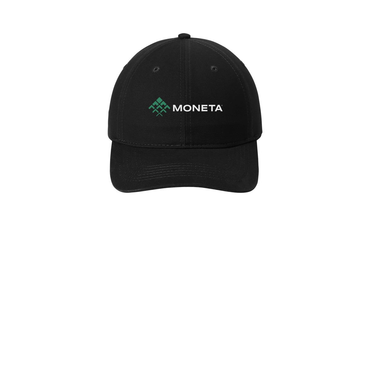 monetagroup-low-profile-dad-cap-embroidery-capfront-CP77-black-flat-front