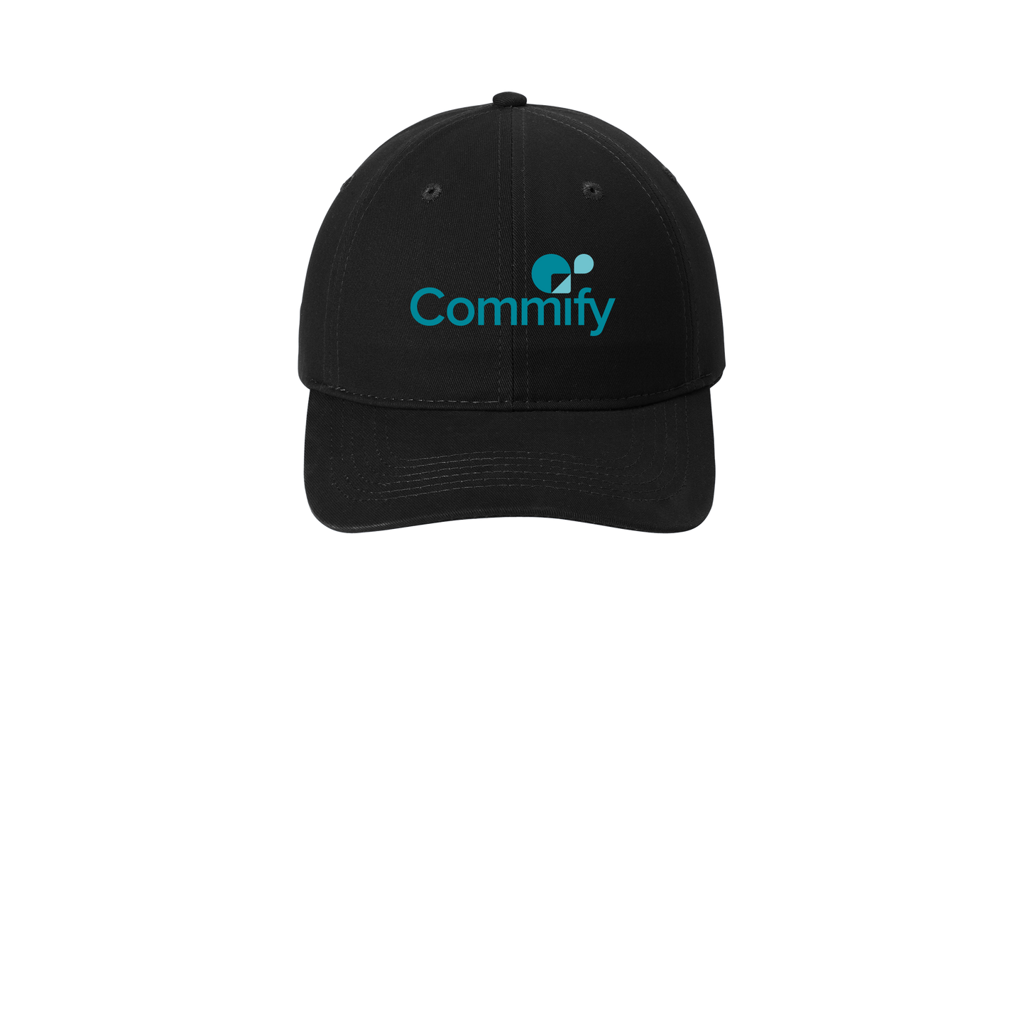 commify-low-profile-dad-cap-embroidery-capfront-CP77-black-flat-front