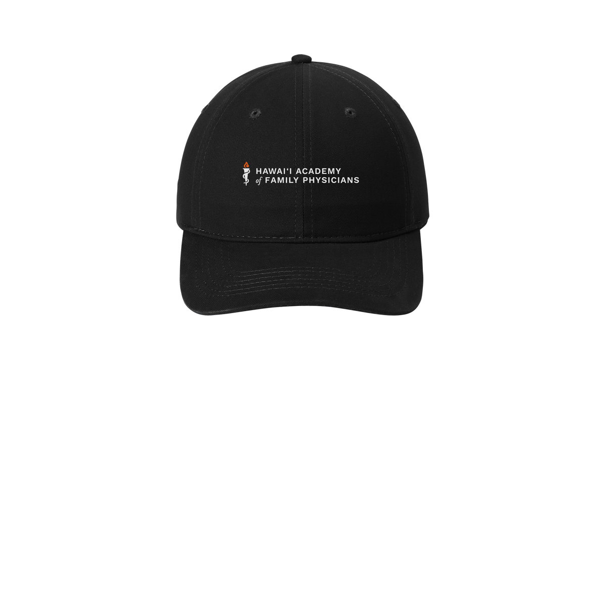 hafp-low-profile-dad-cap-embroidery-capfront-CP77-black-flat-front