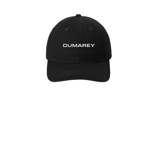 dumarey-low-profile-dad-cap-embroidery-capfront-CP77-black-flat-front