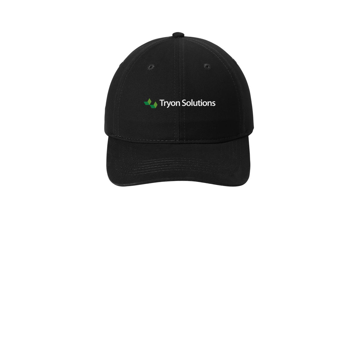 tryonsolutions-low-profile-dad-cap-embroidery-capfront-CP77-black-flat-front