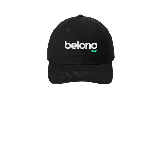 belonghome-low-profile-dad-cap-embroidery-capfront-CP77-black-flat-front