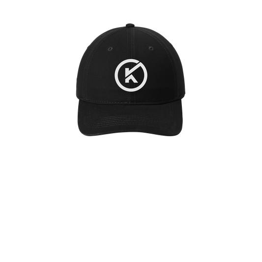 kitmanlabs-low-profile-dad-cap-embroidery-capfront-CP77-black-flat-front
