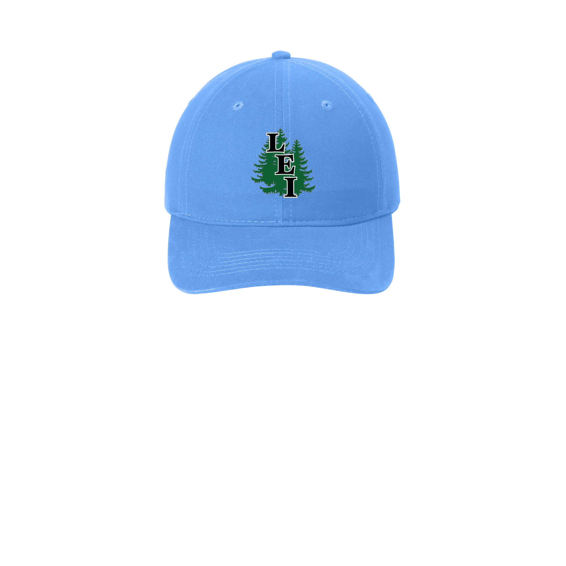 leisite-low-profile-dad-cap-embroidery-capfront-CP77-carolinablue-flat-front