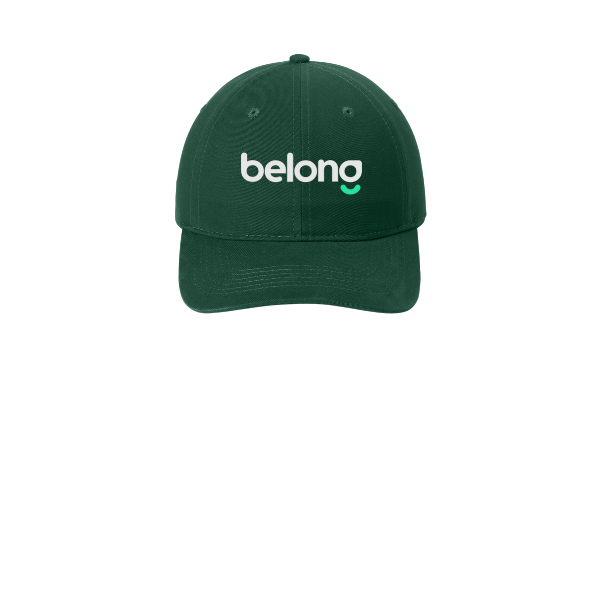 belonghome-low-profile-dad-cap-embroidery-capfront-CP77-hunter-flat-front