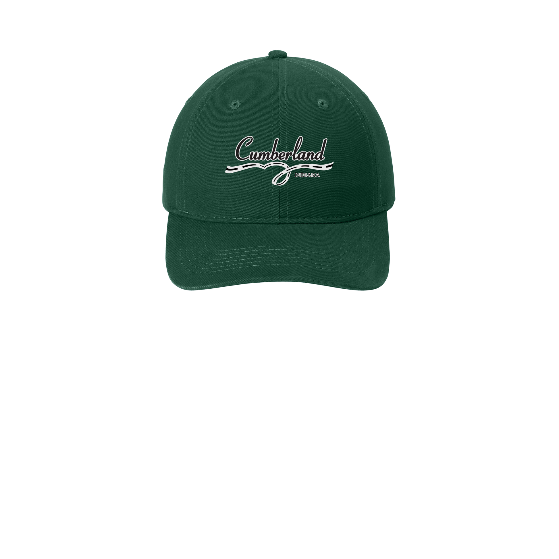 cumberland-low-profile-dad-cap-embroidery-capfront-CP77-hunter-flat-front