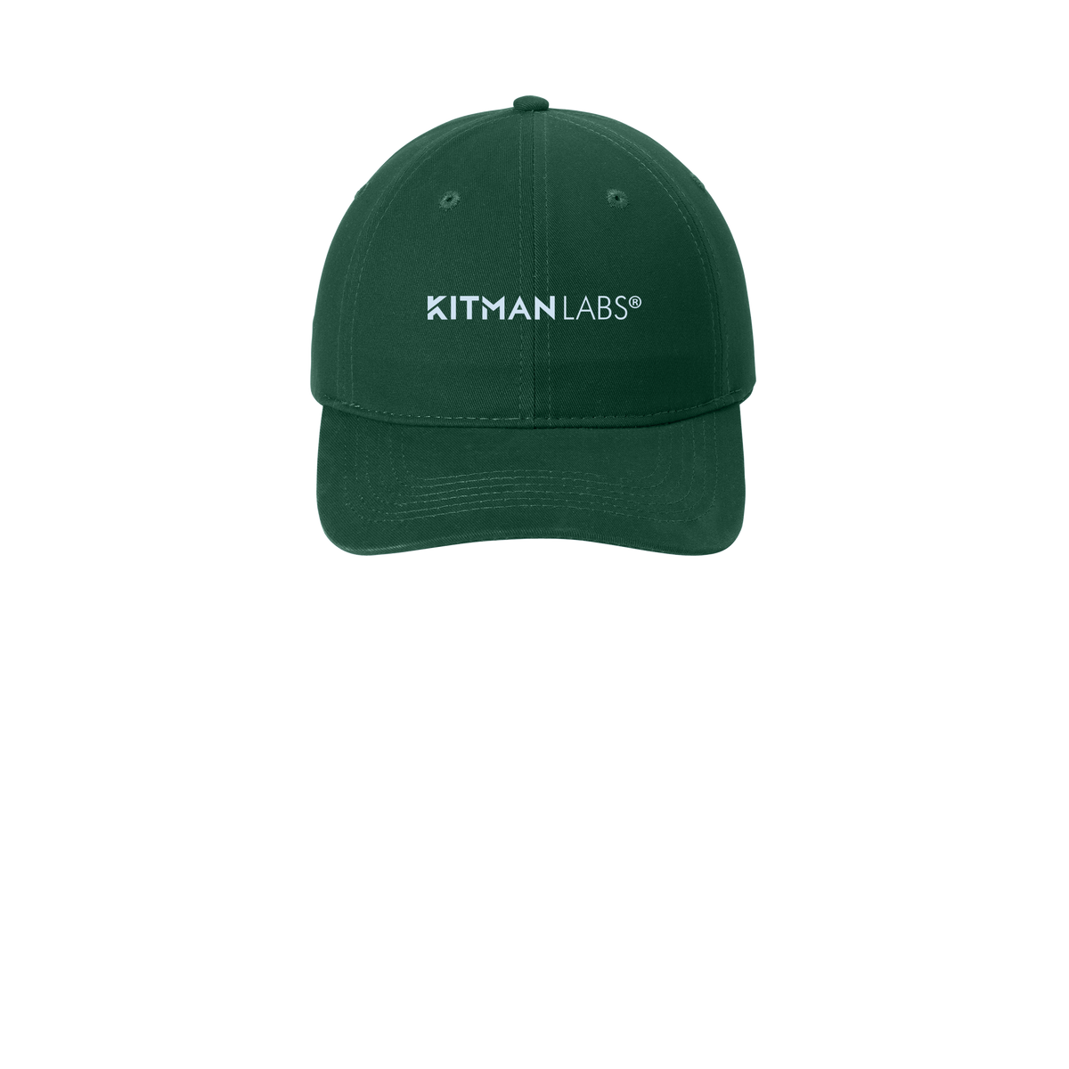 kitmanlabs-low-profile-dad-cap-embroidery-capfront-CP77-hunter-flat-front