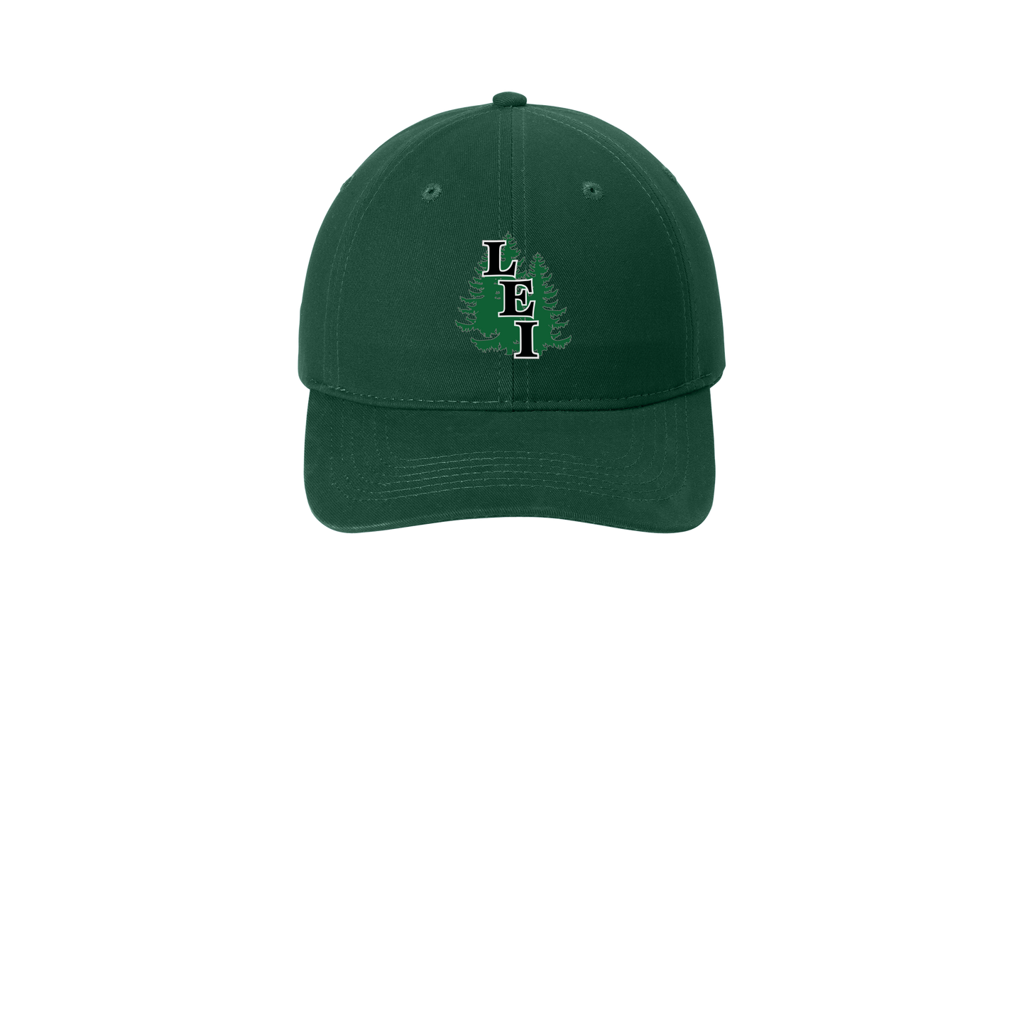 leisite-low-profile-dad-cap-embroidery-capfront-CP77-hunter-flat-front