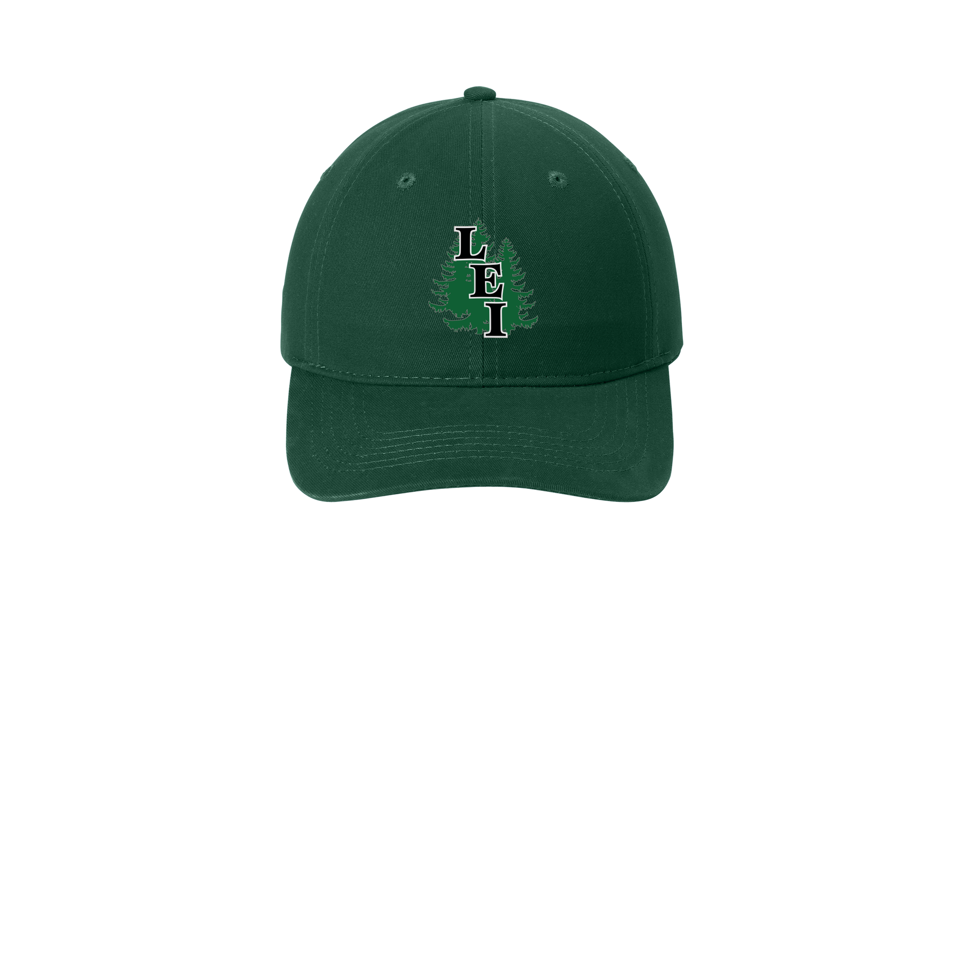 leisite-low-profile-dad-cap-embroidery-capfront-CP77-hunter-flat-front