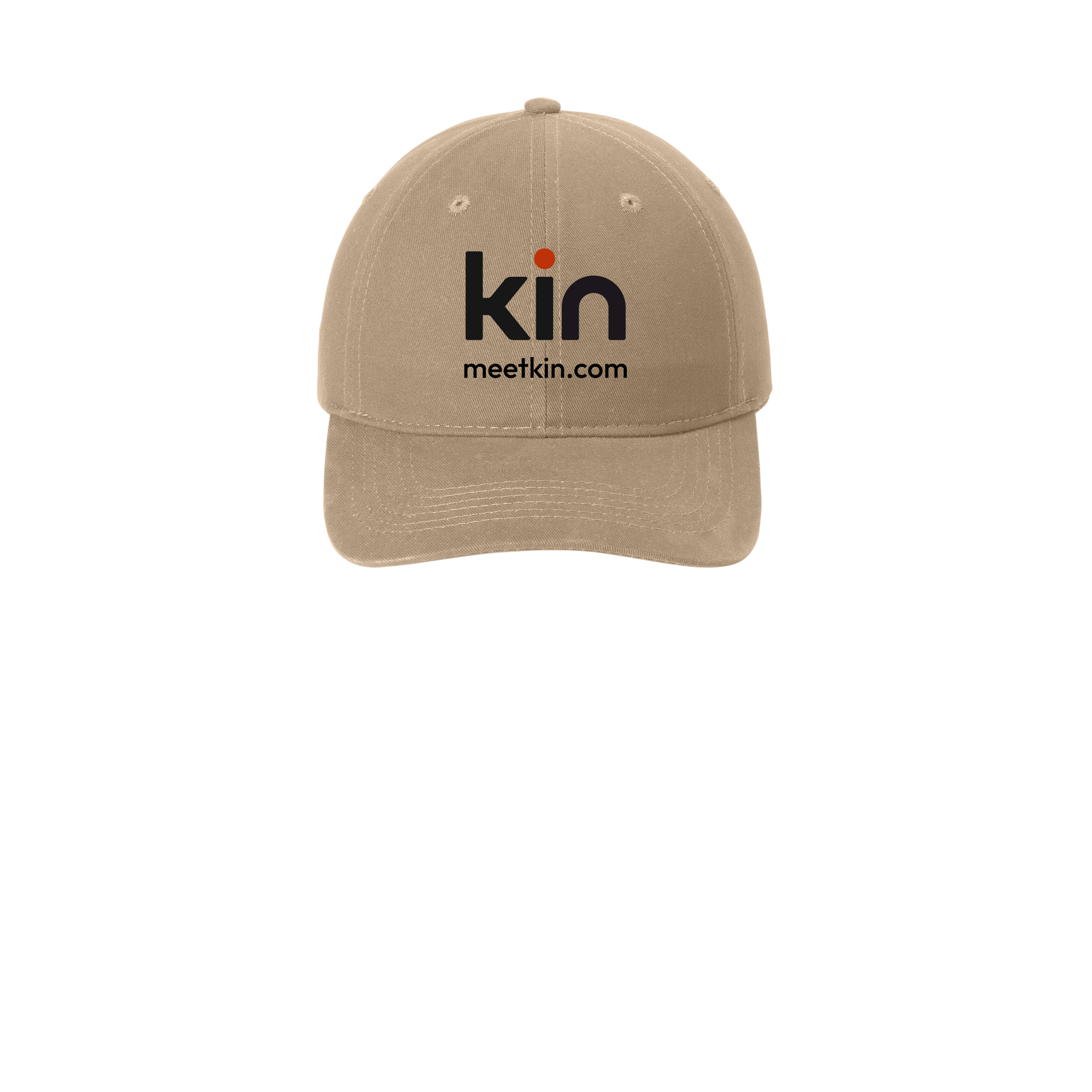 kin-low-profile-dad-cap-embroidery-capfront-CP77-khaki-flat-front