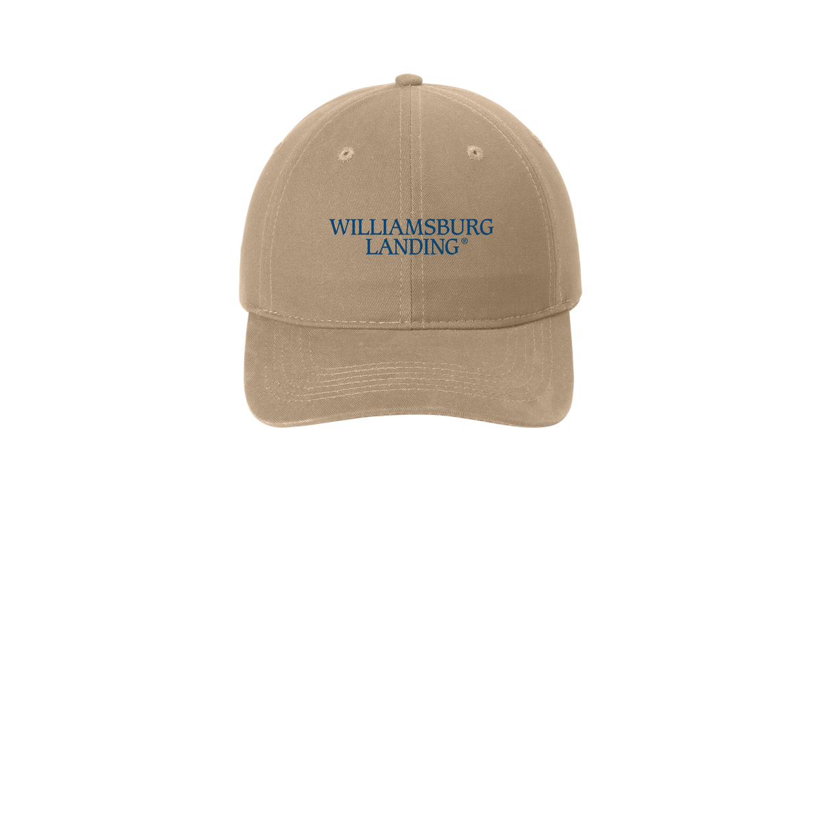 williamsburglanding-low-profile-dad-cap-embroidery-capfront-CP77-khaki-flat-front