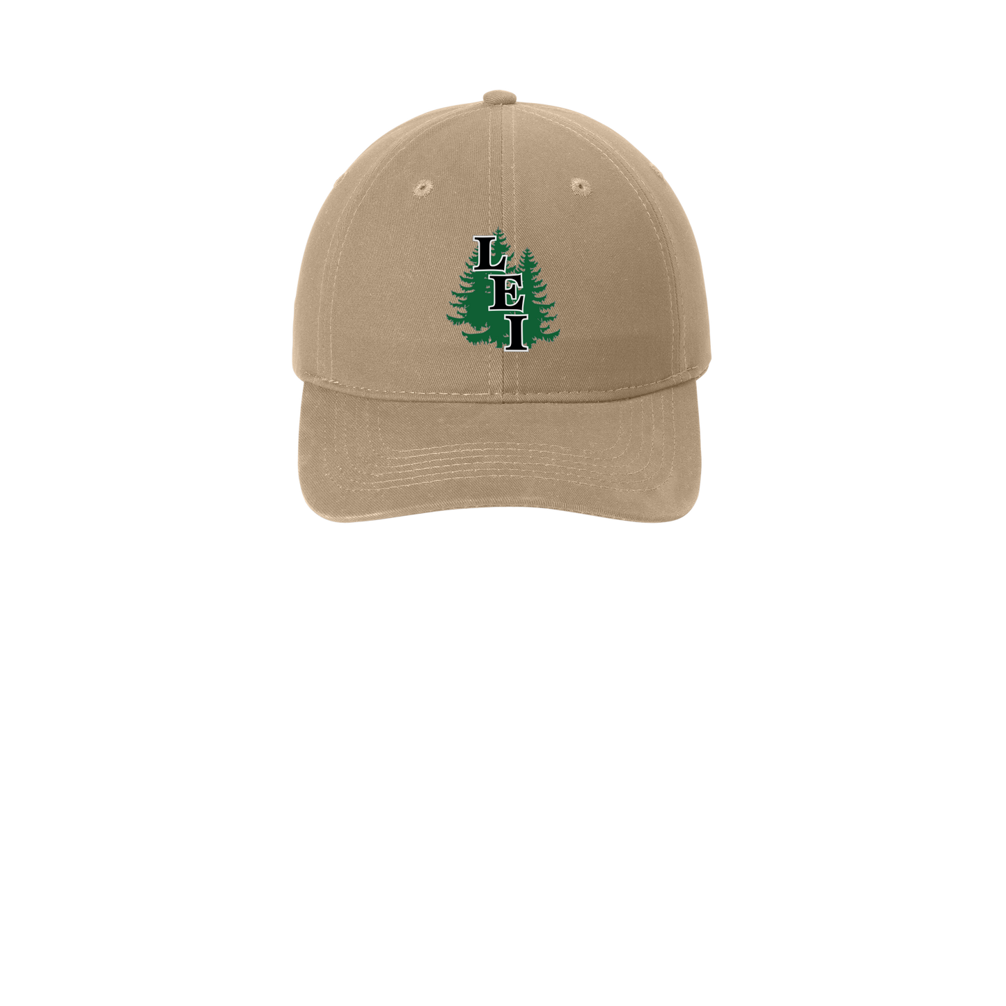 leisite-low-profile-dad-cap-embroidery-capfront-CP77-khaki-flat-front