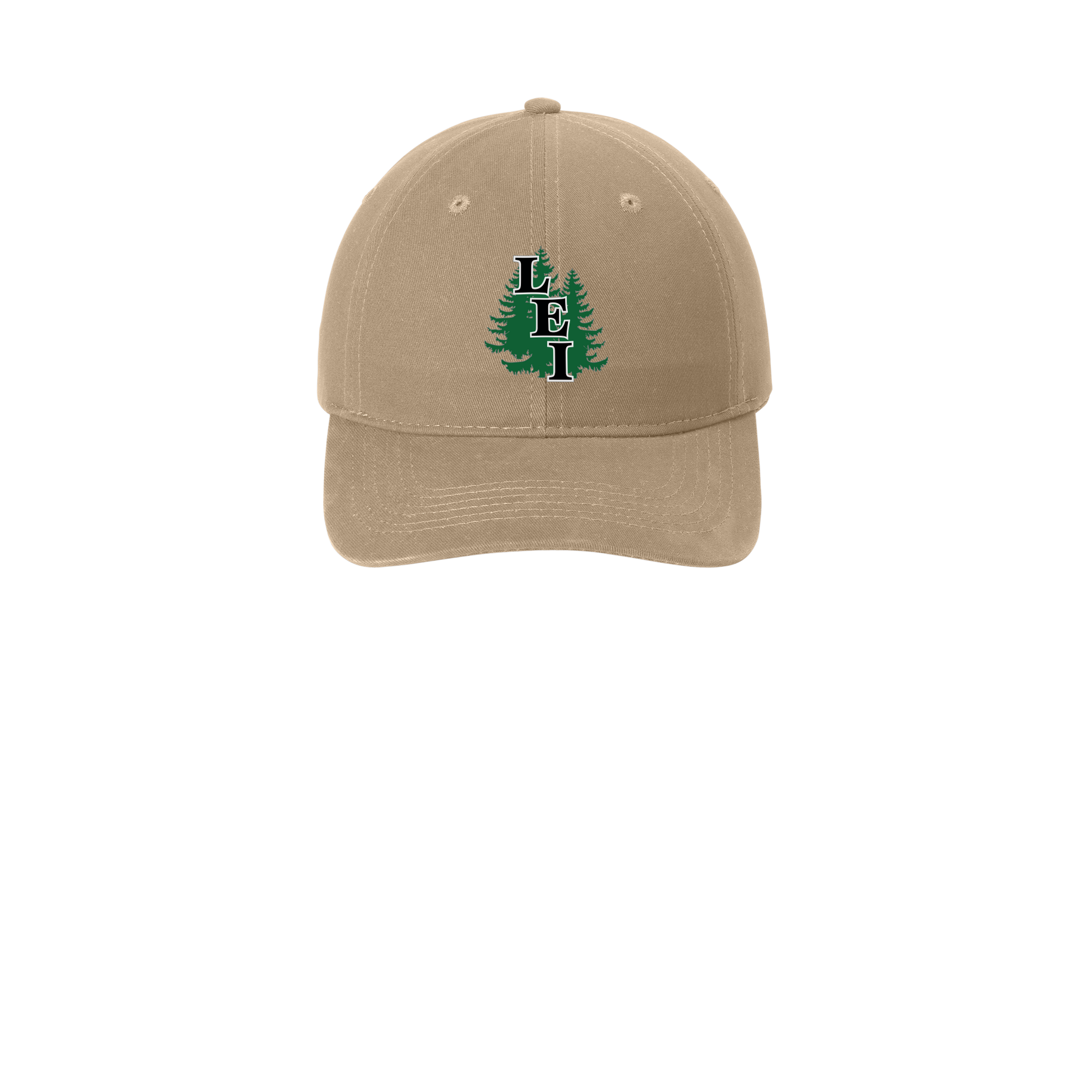 leisite-low-profile-dad-cap-embroidery-capfront-CP77-khaki-flat-front