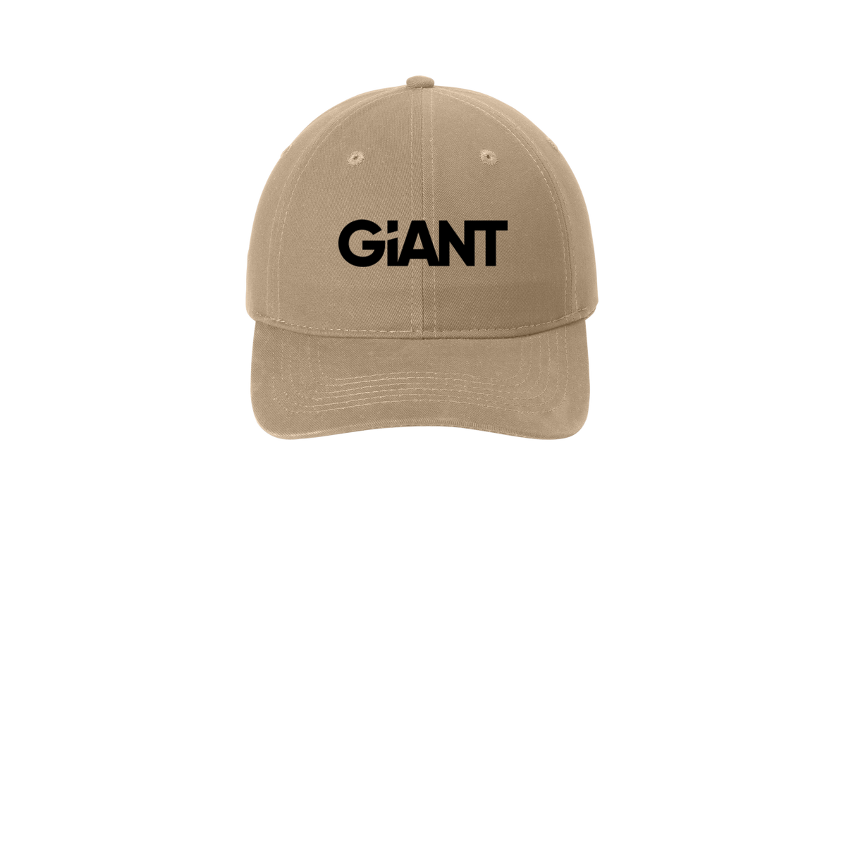 giantworldwide-low-profile-dad-cap-embroidery-capfront-CP77-khaki-flat-front