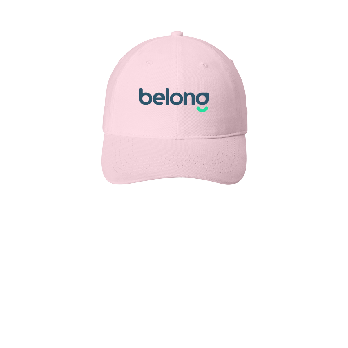 belonghome-low-profile-dad-cap-embroidery-capfront-CP77-lightpink-flat-front