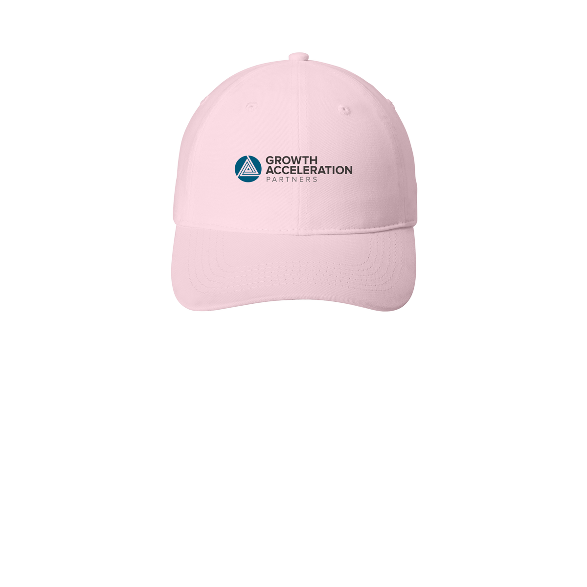 growthaccelerationpartners-low-profile-dad-cap-embroidery-capfront-CP77-lightpink-flat-front