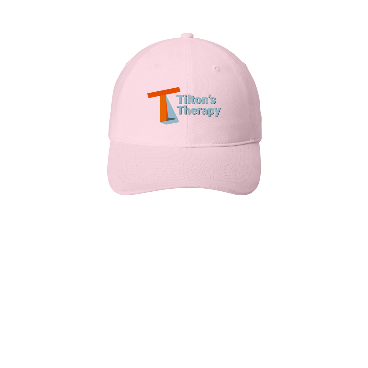 tiltonstherapy-low-profile-dad-cap-embroidery-capfront-CP77-lightpink-flat-front
