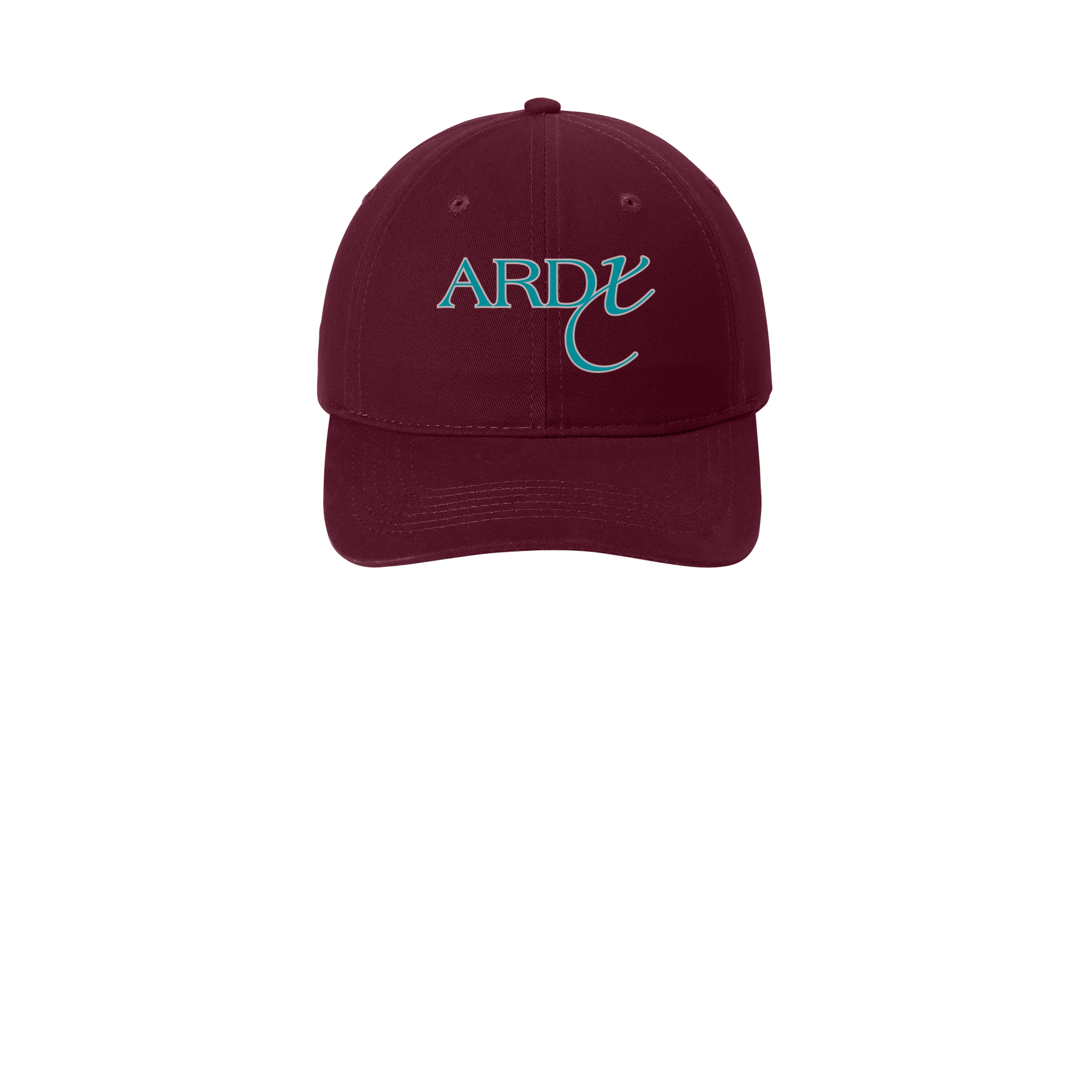 ardx-low-profile-dad-cap-embroidery-capfront-CP77-maroon-flat-front