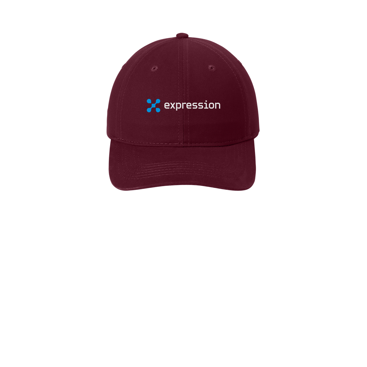 expr-low-profile-dad-cap-embroidery-capfront-CP77-maroon-flat-front