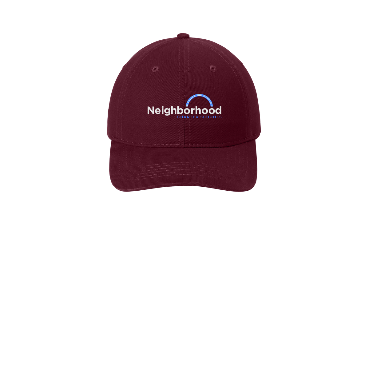ncschools-low-profile-dad-cap-embroidery-capfront-CP77-maroon-flat-front