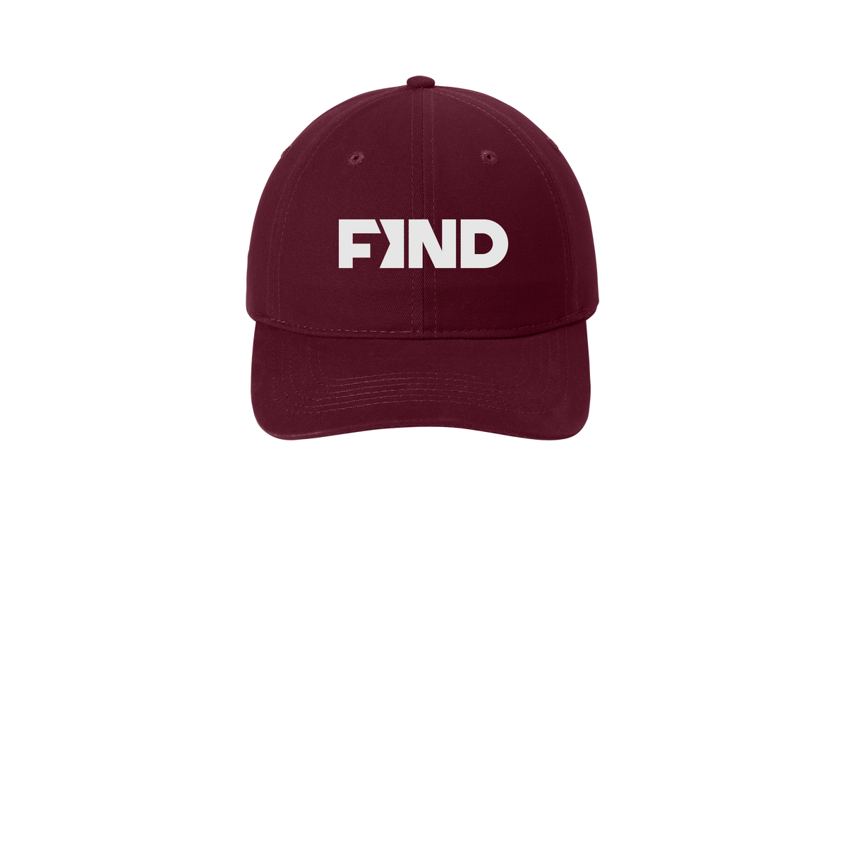 findrealestate-low-profile-dad-cap-embroidery-capfront-CP77-maroon-flat-front