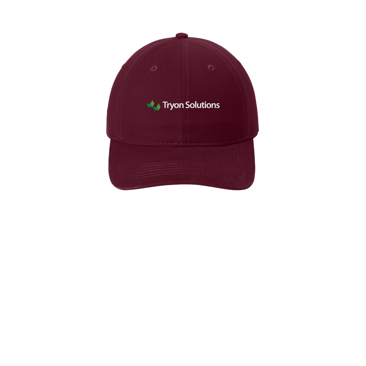 tryonsolutions-low-profile-dad-cap-embroidery-capfront-CP77-maroon-flat-front