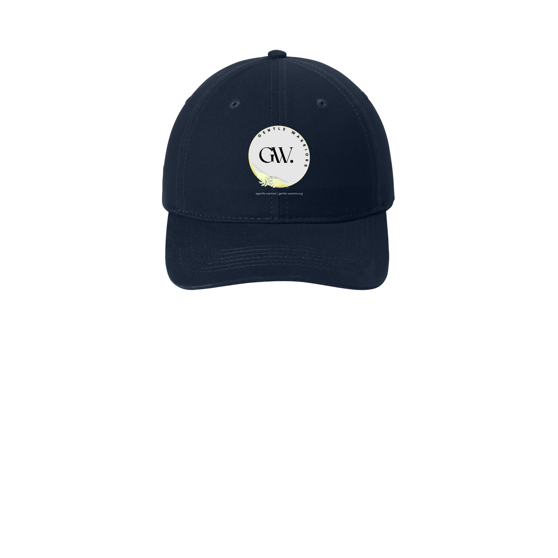 gentle-warriors-low-profile-dad-cap-embroidery-capfront-CP77-navy-flat-front