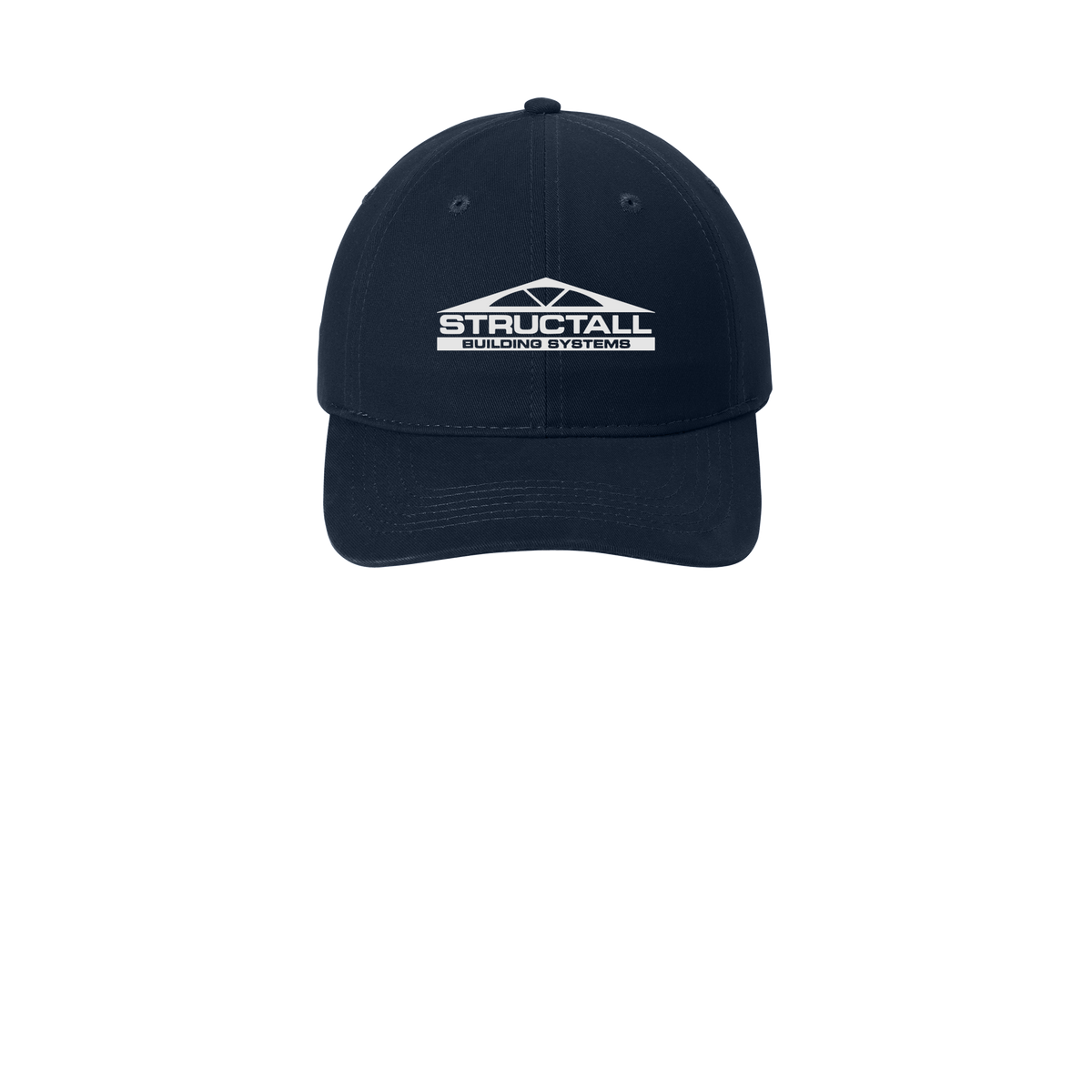 structall-low-profile-dad-cap-embroidery-capfront-CP77-navy-flat-front