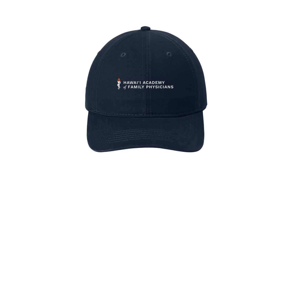 hafp-low-profile-dad-cap-embroidery-capfront-CP77-navy-flat-front