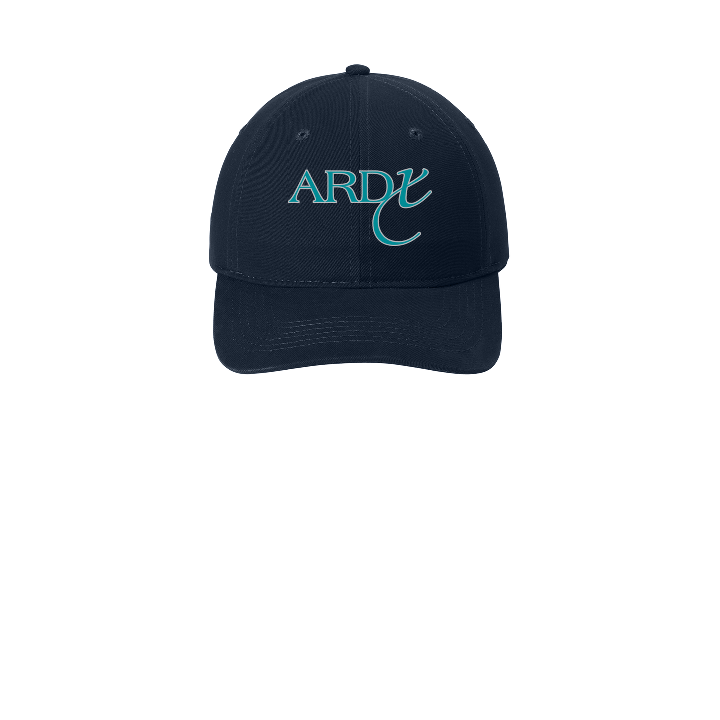 ardx-low-profile-dad-cap-embroidery-capfront-CP77-navy-flat-front