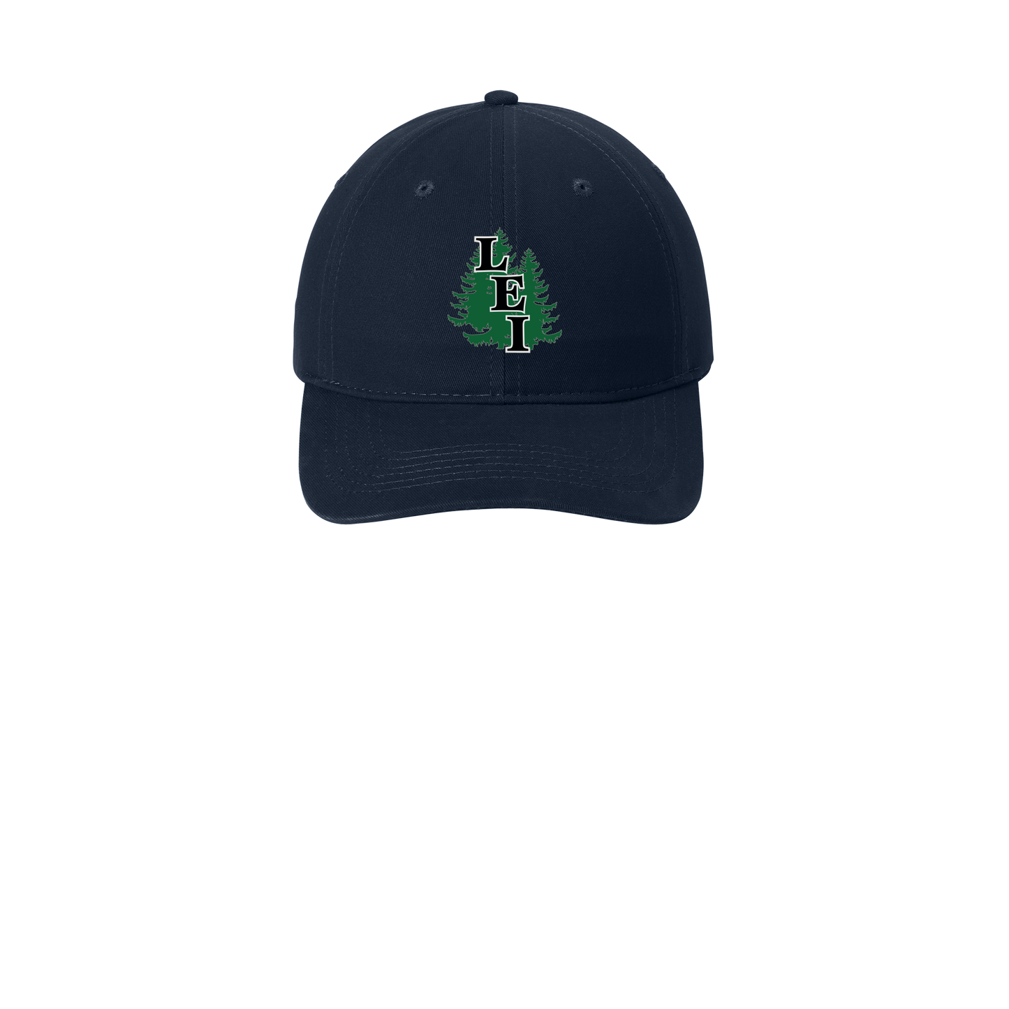 leisite-low-profile-dad-cap-embroidery-capfront-CP77-navy-flat-front