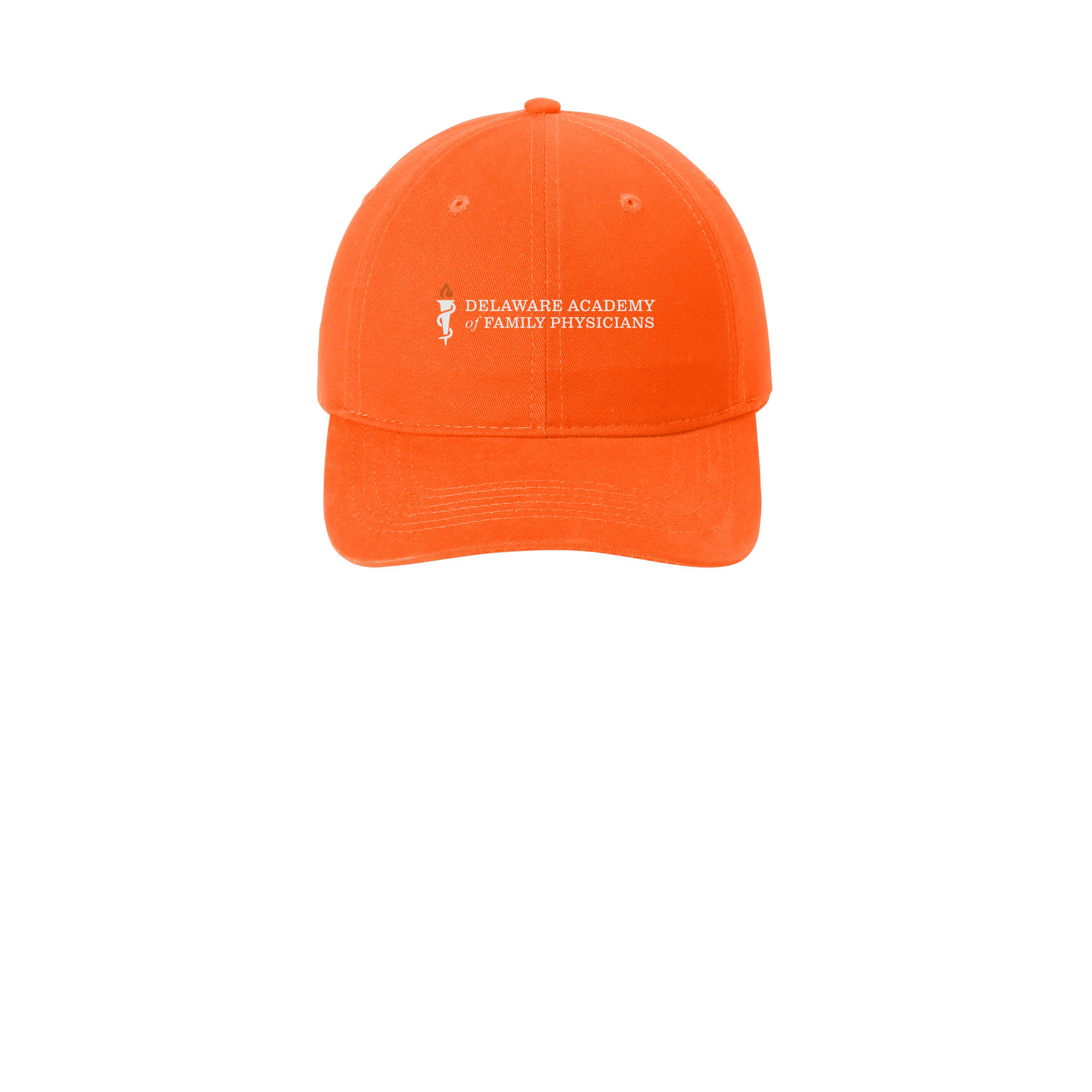 delfamdoc-low-profile-dad-cap-embroidery-capfront-CP77-orange-flat-front