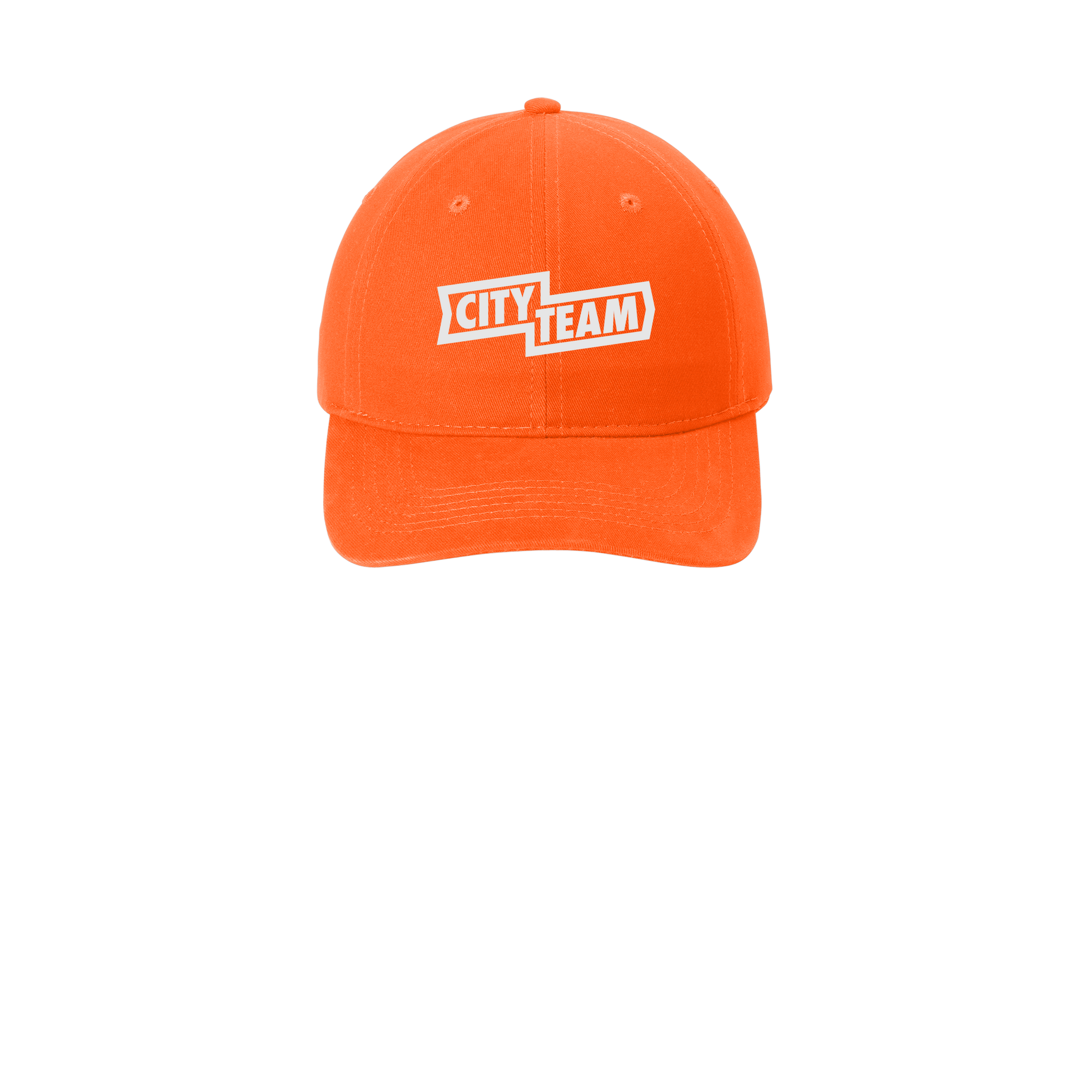 cityteam-low-profile-dad-cap-embroidery-capfront-CP77-orange-flat-front