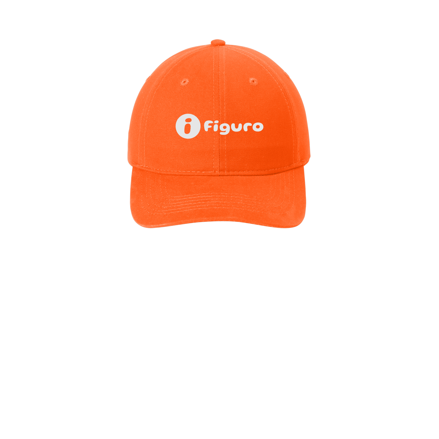 getfiguro-low-profile-dad-cap-embroidery-capfront-CP77-orange-flat-front