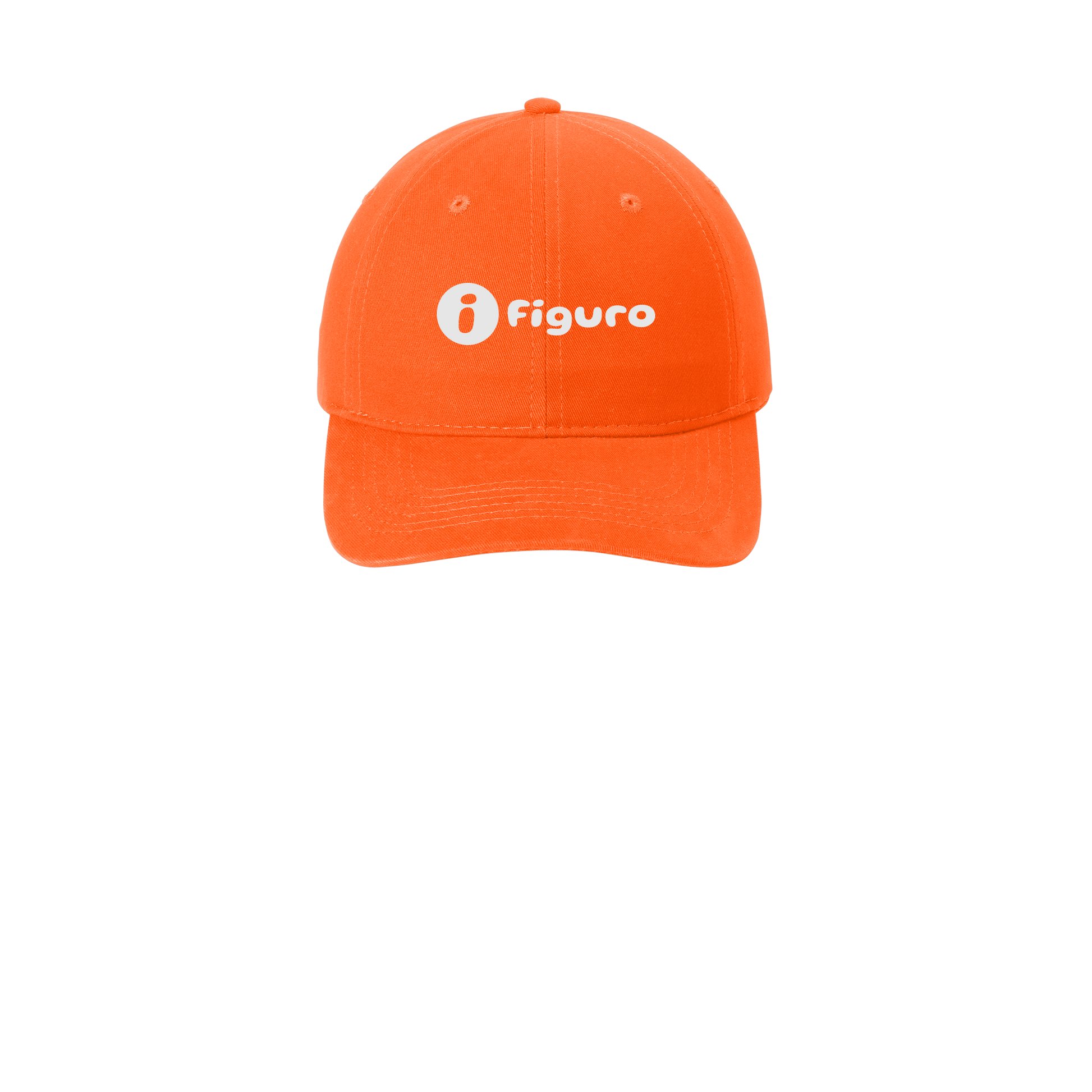 getfiguro-low-profile-dad-cap-embroidery-capfront-CP77-orange-flat-front
