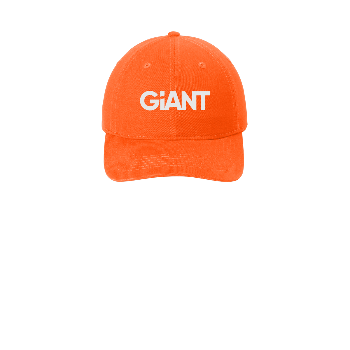 giantworldwide-low-profile-dad-cap-embroidery-capfront-CP77-orange-flat-front