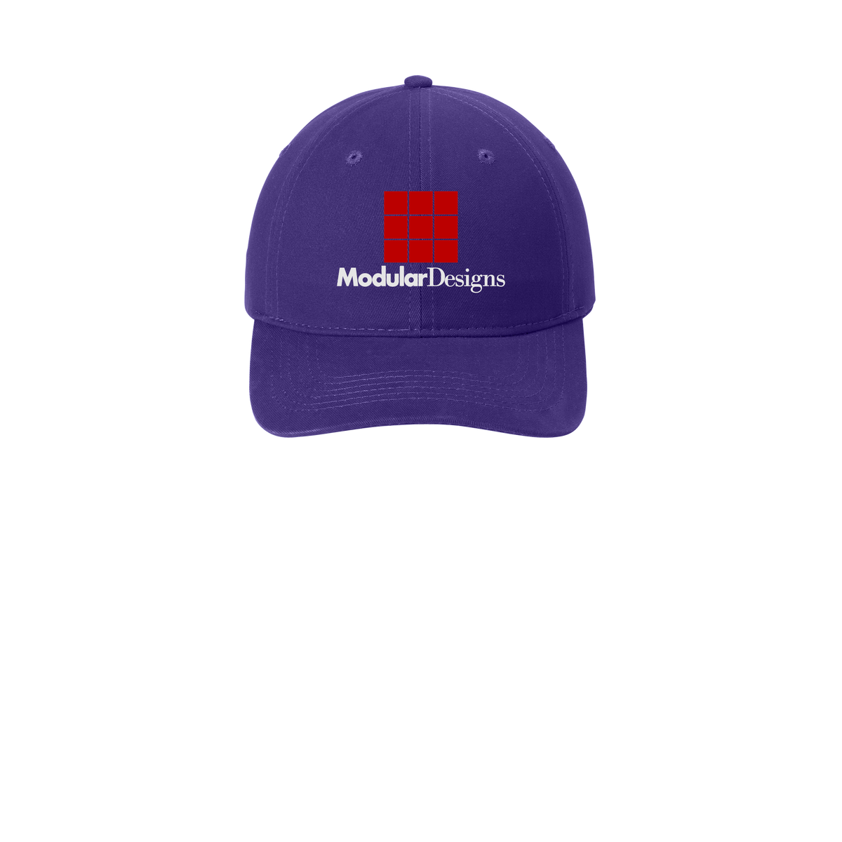 modulardesignsflooring-low-profile-dad-cap-embroidery-capfront-CP77-purple-flat-front